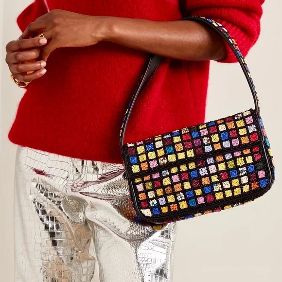 πΊπ2XHPππΊ NWT Staud Tommy Shoulder Bag Dance Floor - Picture 8 of 16